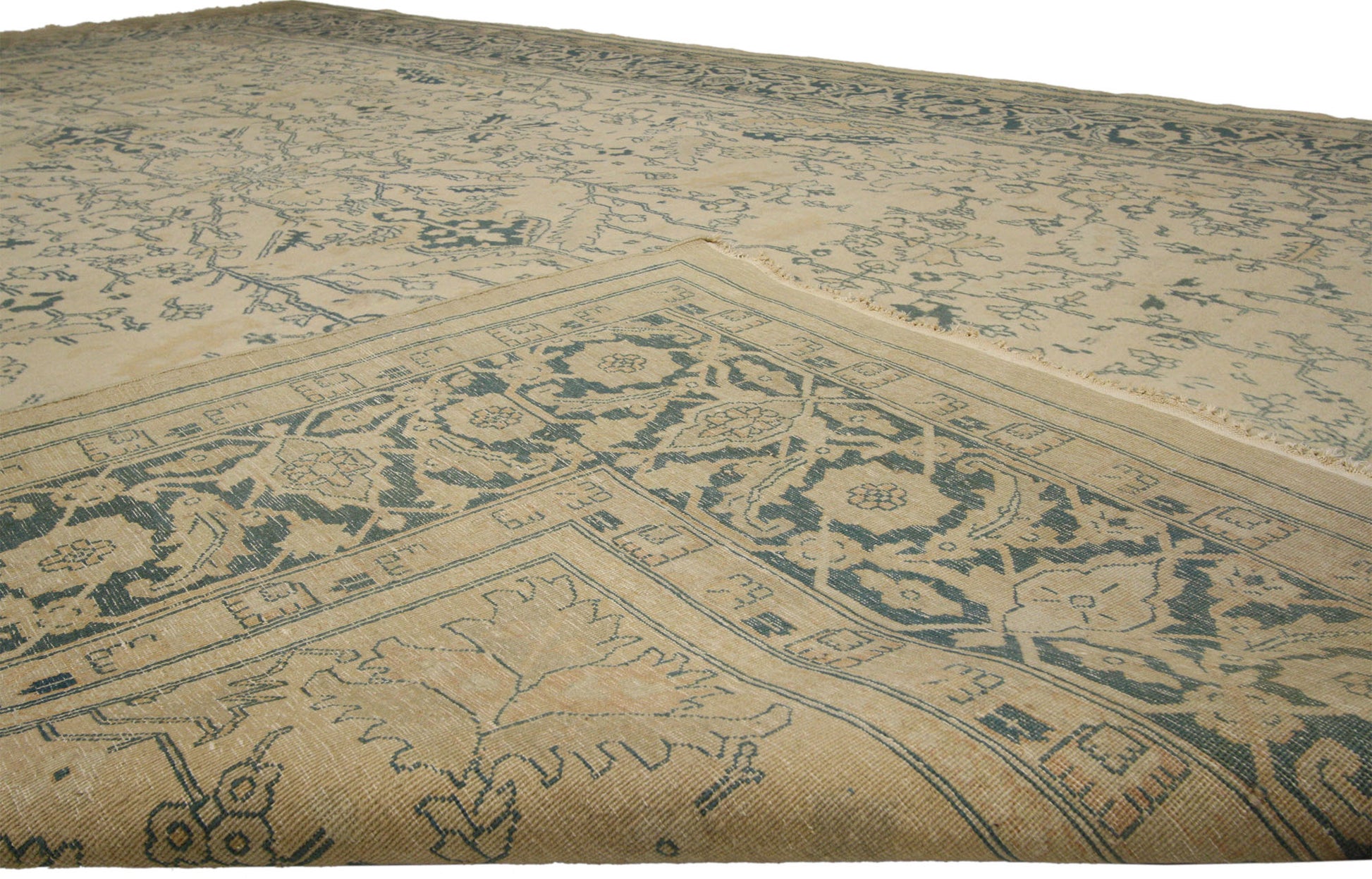 10 x 14 Vintage Indian Rug 73824