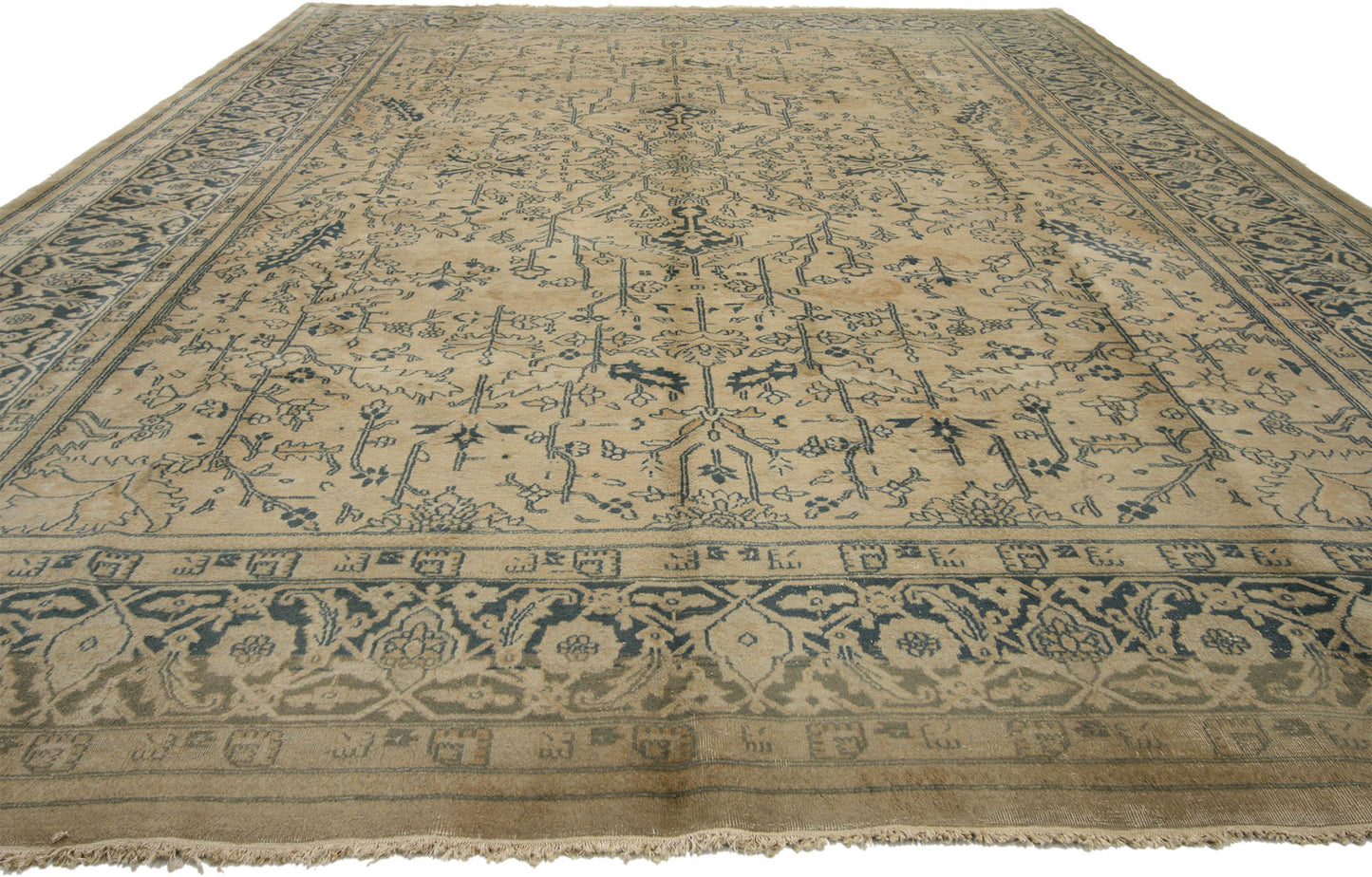 10 x 14 Vintage Indian Rug 73824