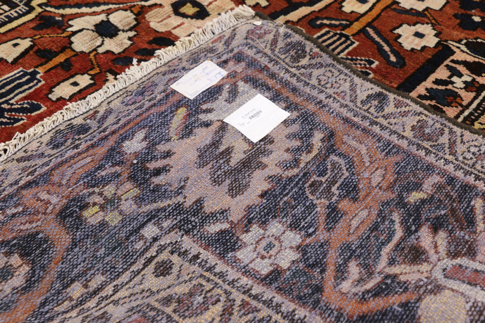 10 x 14 Vintage Persian Bakhtiari Rug 73825