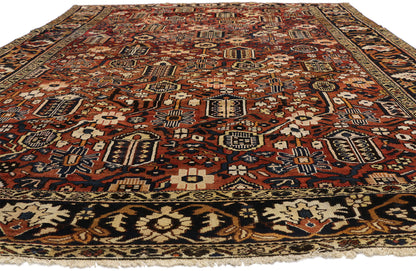 10 x 14 Vintage Persian Bakhtiari Rug 73825