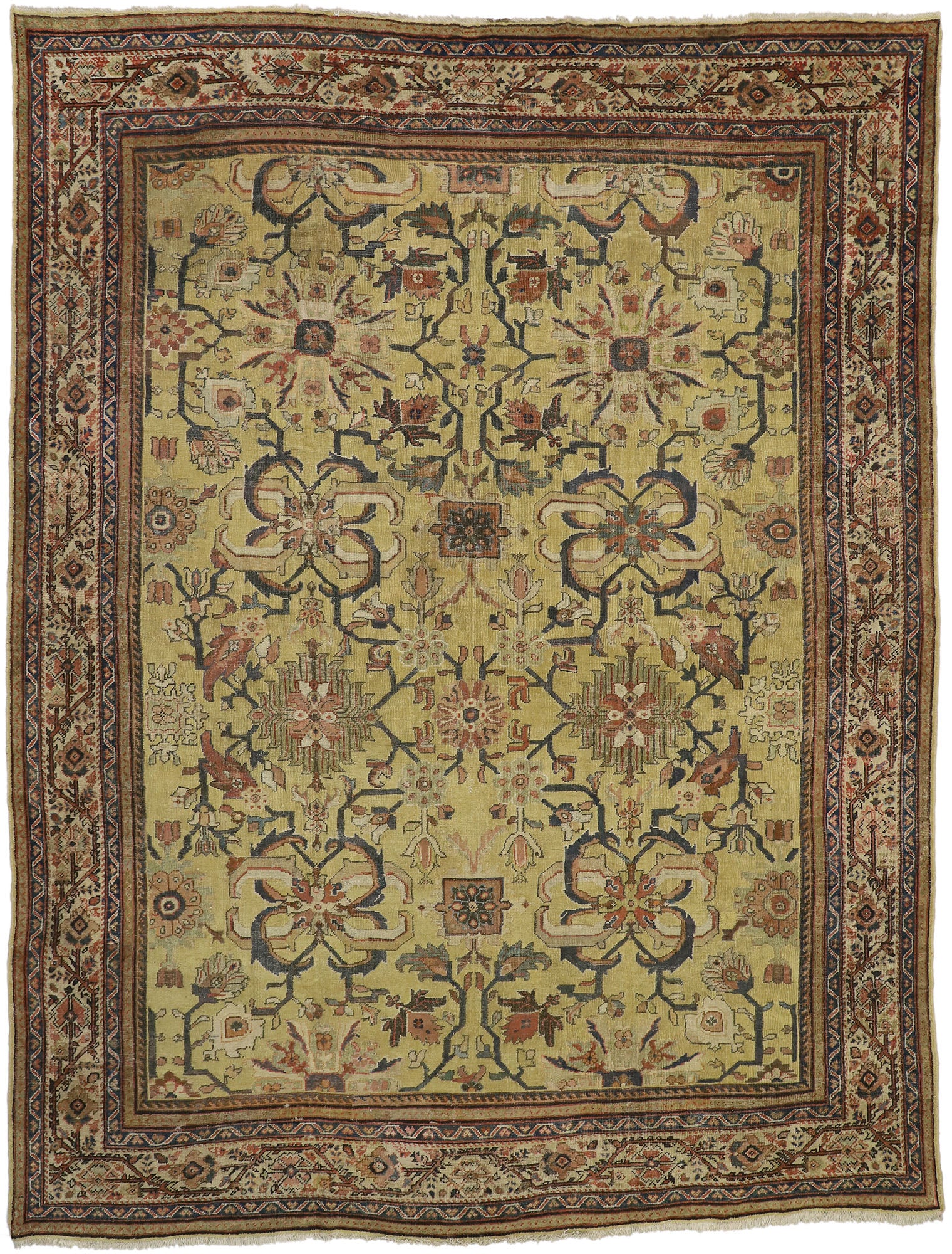 10 x 13 Antique Persian Sultanabad Rug 73833