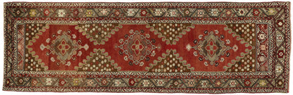 3 x 11 Vintage Turkish Oushak Runner 73839