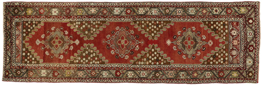 3 x 11 Vintage Turkish Oushak Runner 73839