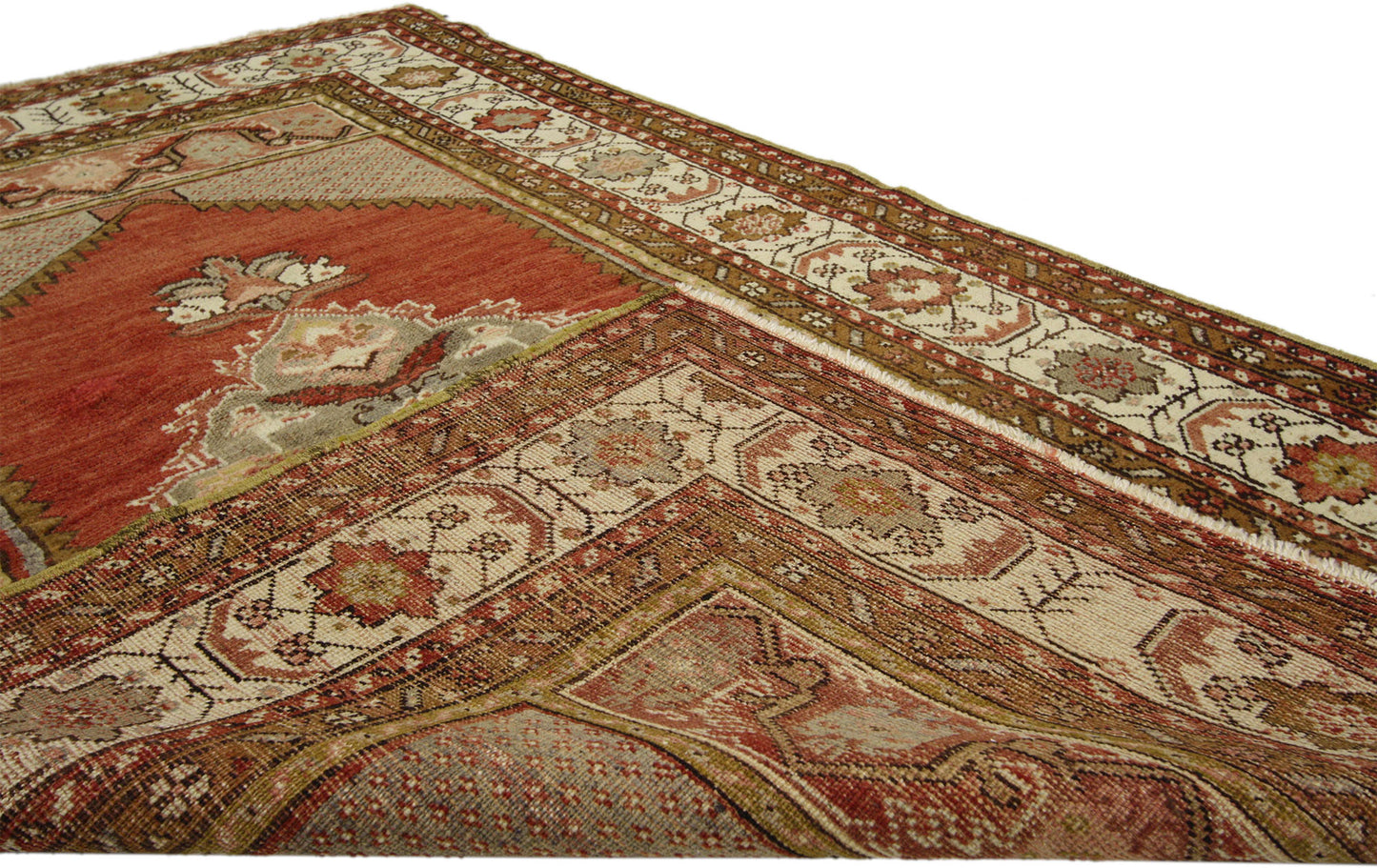 3 x 5 Vintage Turkish Oushak Rug 73840