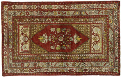 3 x 5 Vintage Turkish Oushak Rug 73841