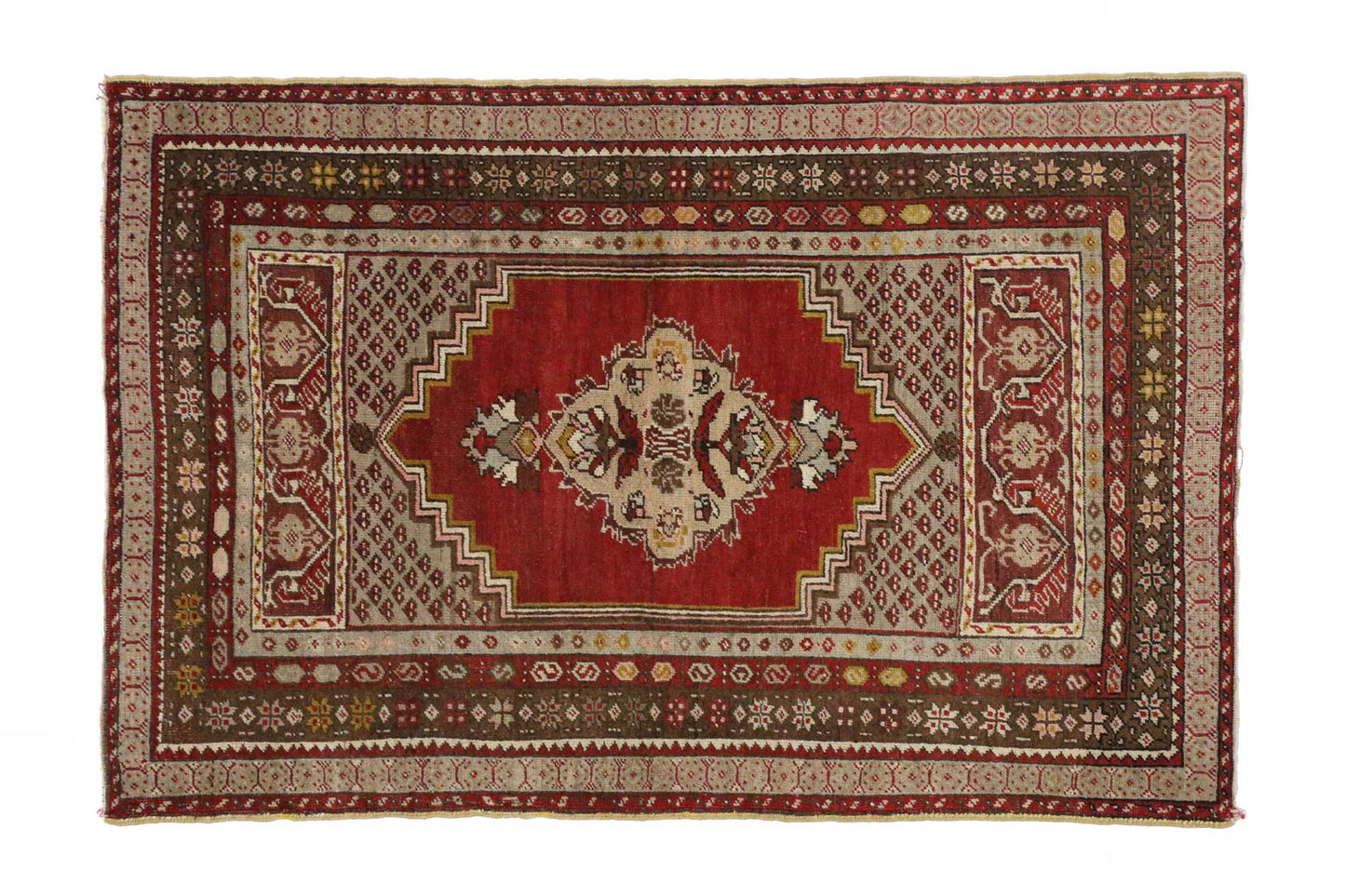 3 x 5 Vintage Turkish Oushak Rug 73851