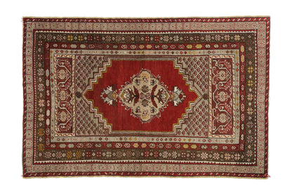 3 x 5 Vintage Turkish Oushak Rug 73851