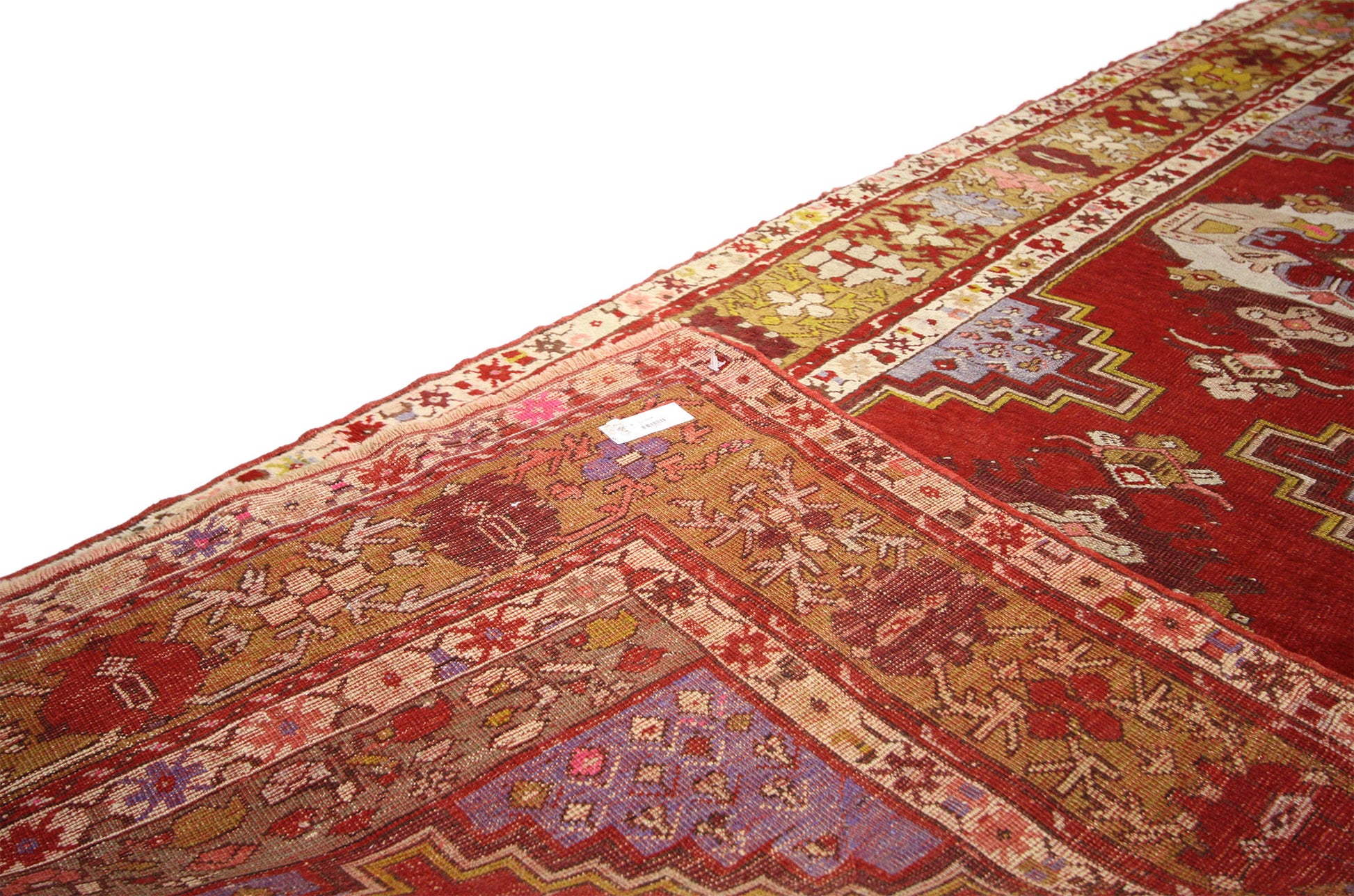 4 x 11 Vintage Turkish Oushak Rug 73852