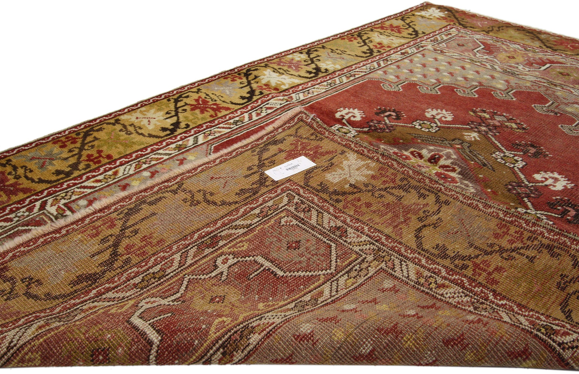 3 x 5 Vintage Turkish Oushak Rug 73859