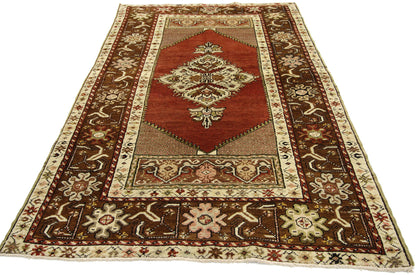 3 x 6 Vintage Turkish Oushak Rug 73862