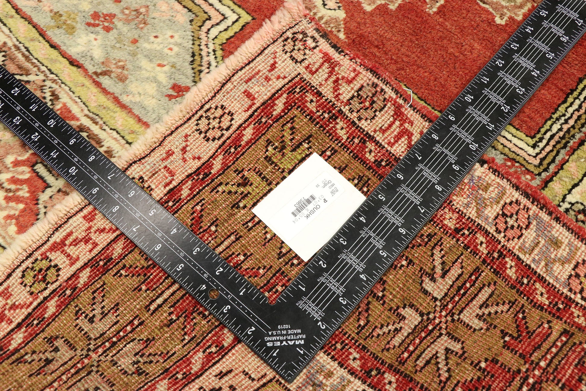 4 x 5 Vintage Turkish Oushak Rug 73863