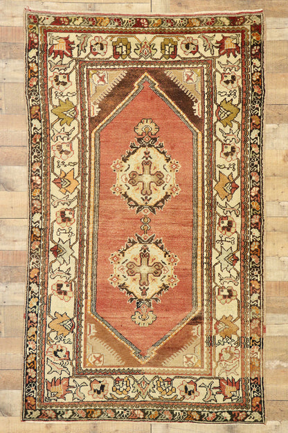 4 x 7 Vintage Turkish Oushak Rug 73864