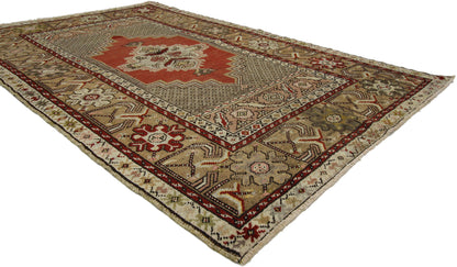 4 x 6 Vintage Turkish Oushak Rug 73872