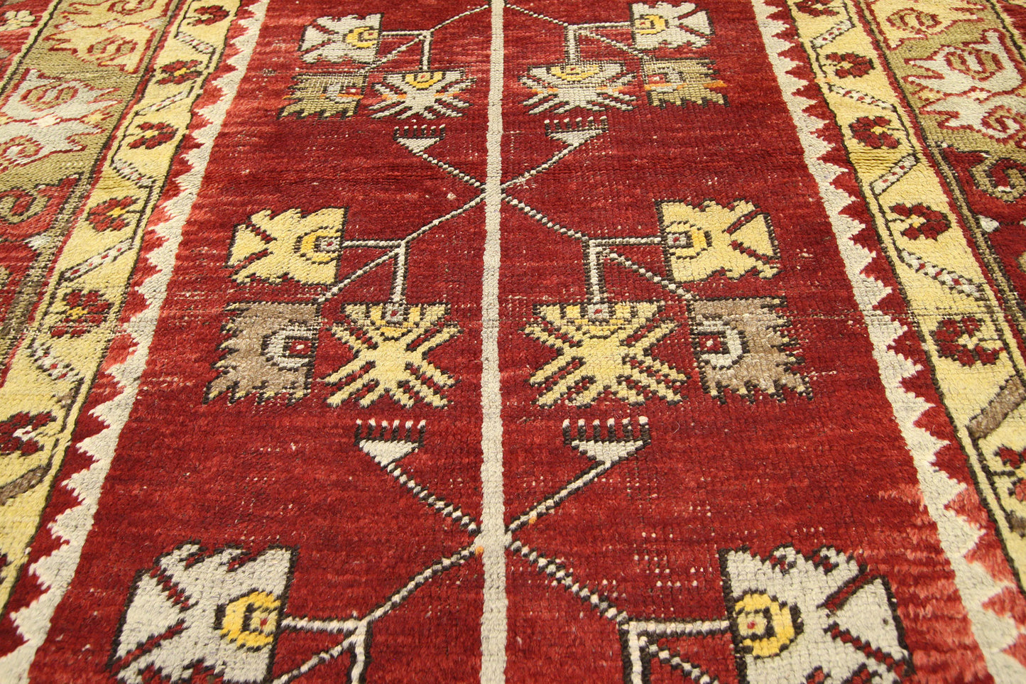 4 x 10 Vintage Turkish Oushak Rug 73877