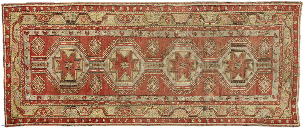 5 x 13 Vintage Turkish Oushak Rug 73879
