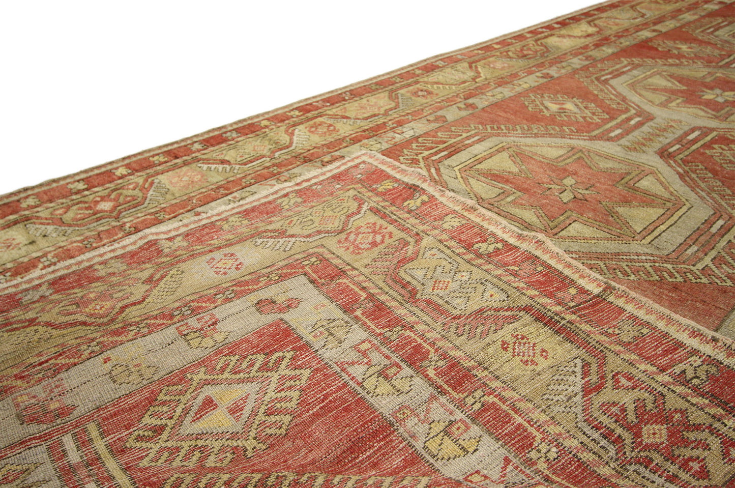 5 x 13 Vintage Turkish Oushak Rug 73879