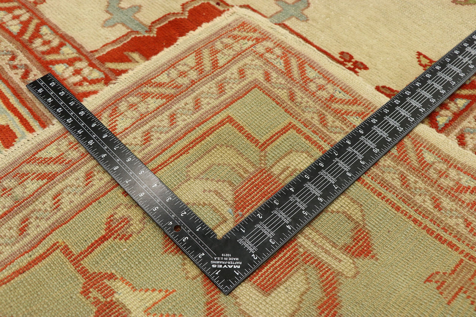 9 x 12 Antique Turkish Oushak Rug 73883