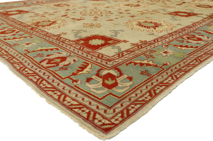 9 x 12 Antique Turkish Oushak Rug 73883