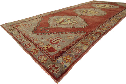 4 x 10 Vintage Turkish Oushak Rug 73891