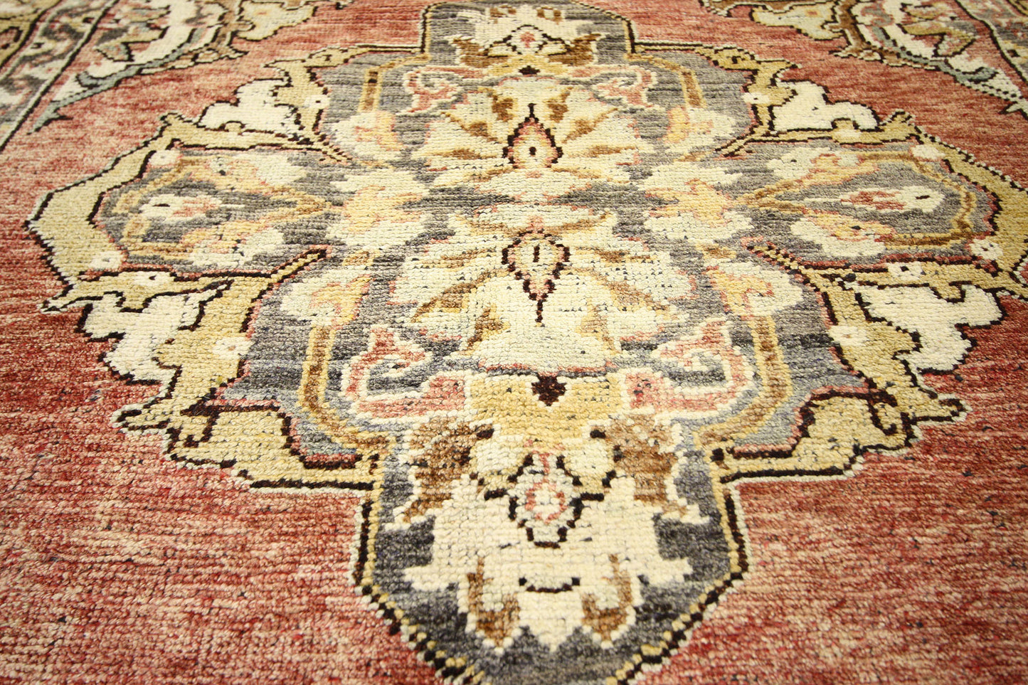 5 x 12 Vintage Turkish Oushak Rug 73897