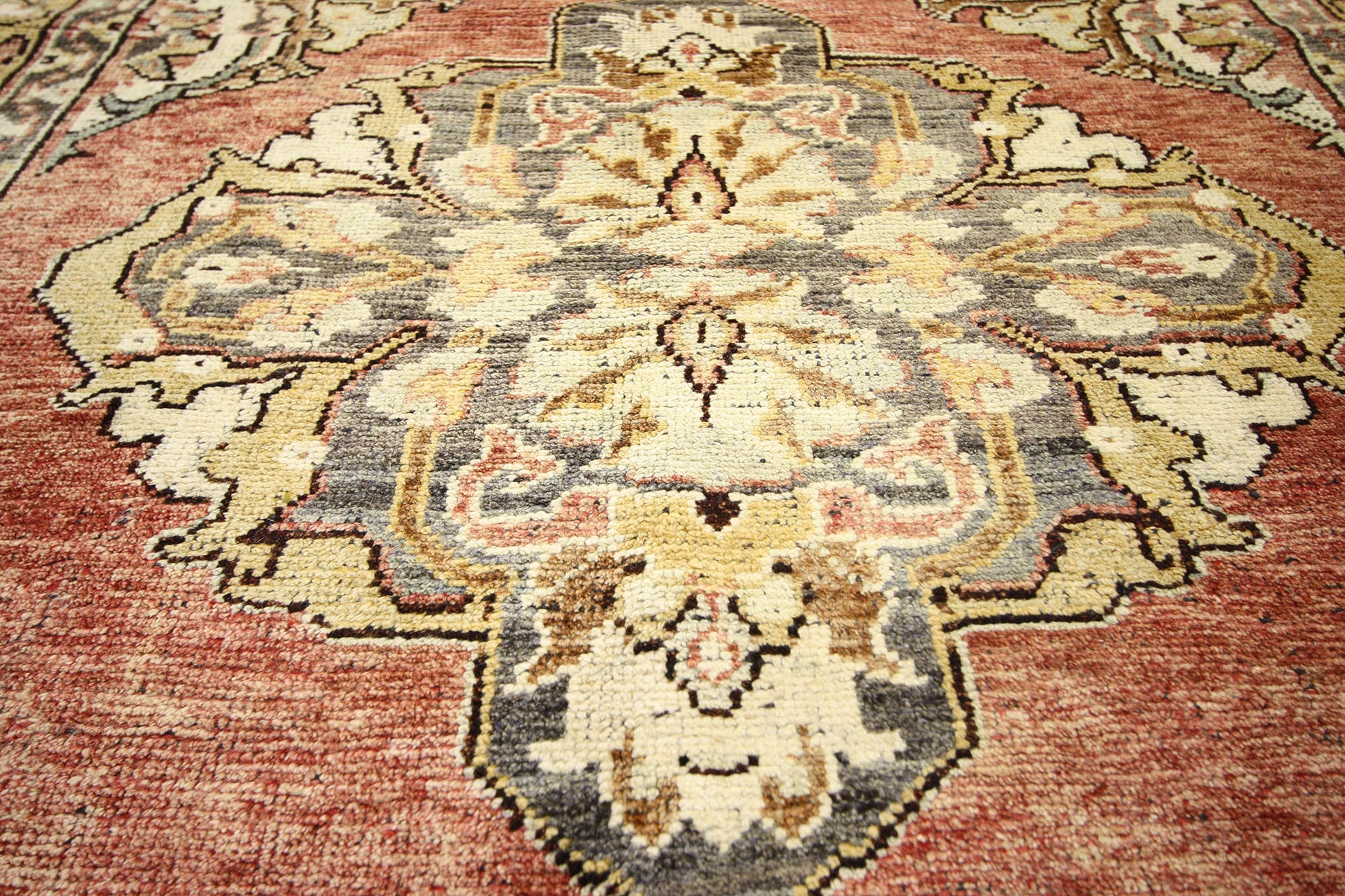 5 x 12 Vintage Turkish Oushak Rug 73897