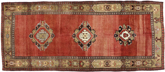 5 x 12 Vintage Turkish Oushak Rug 73901