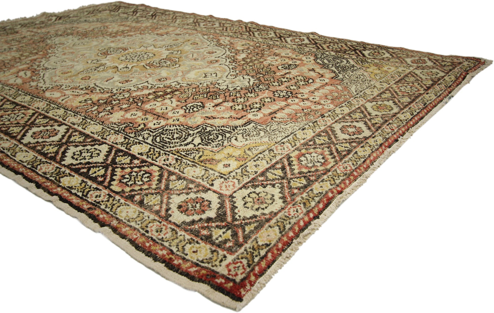 4 x 6 Vintage Turkish Sivas Rug 73912