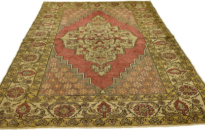 4 x 5 Vintage Turkish Sivas Rug 73920