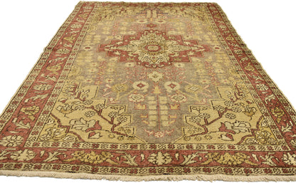4 x 7 Vintage Turkish Sivas Rug 73924