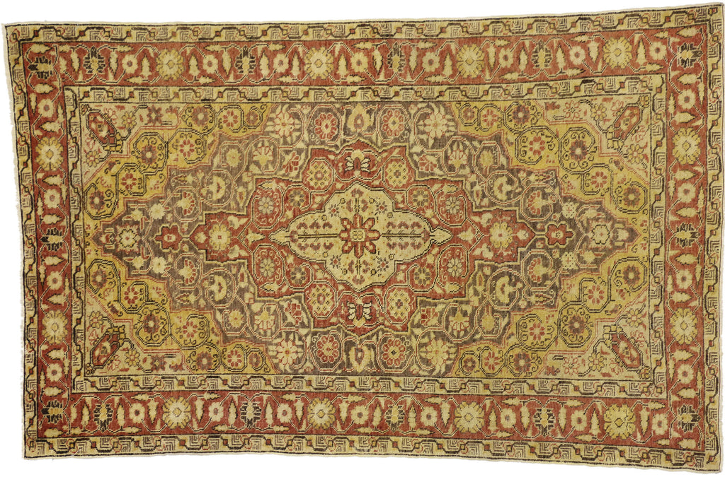 4 x 7 Vintage Turkish Sivas Rug 73927