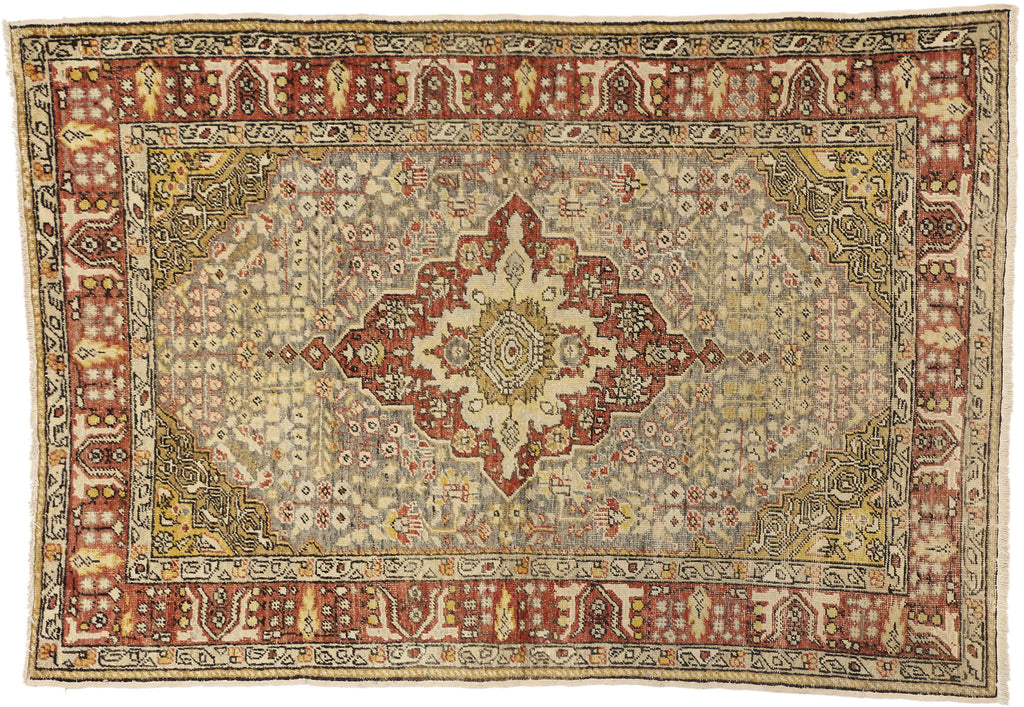 4 x 6 Vintage Turkish Sivas Rug 73929