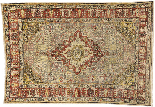 4 x 6 Vintage Turkish Sivas Rug 73929