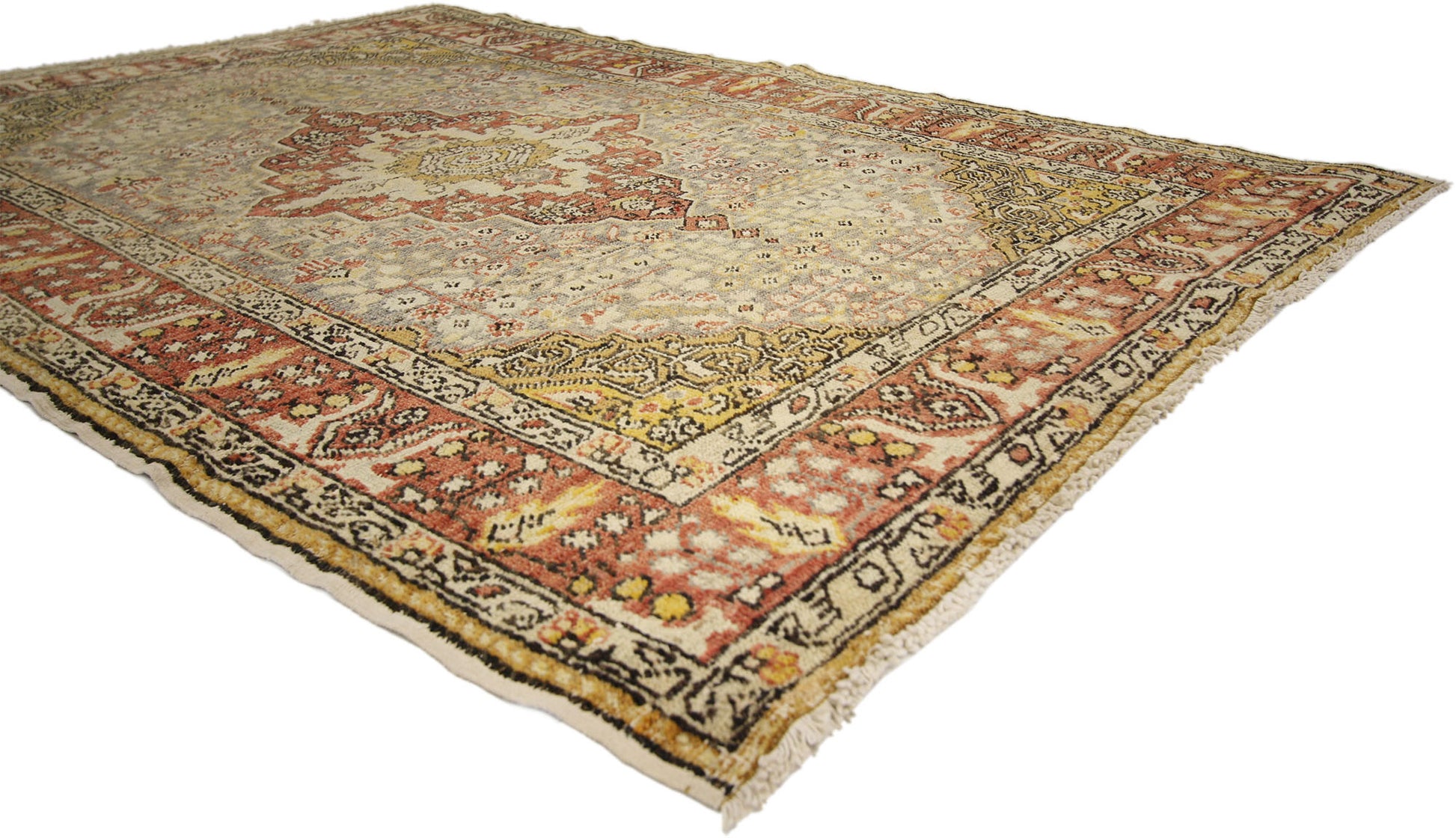 4 x 6 Vintage Turkish Sivas Rug 73929