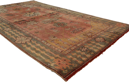 3 x 6 Antique Turkish Oushak Rug 73930