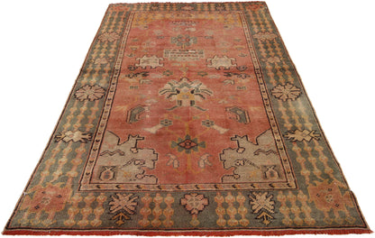 3 x 6 Antique Turkish Oushak Rug 73930