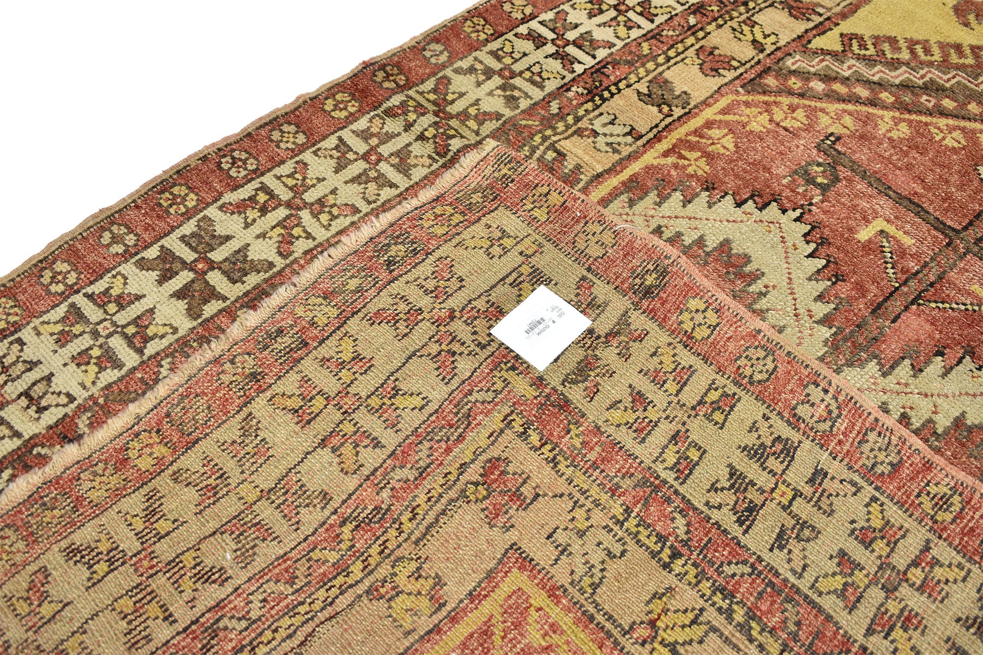 4 x 6 Vintage Turkish Oushak Prayer Rug 73941