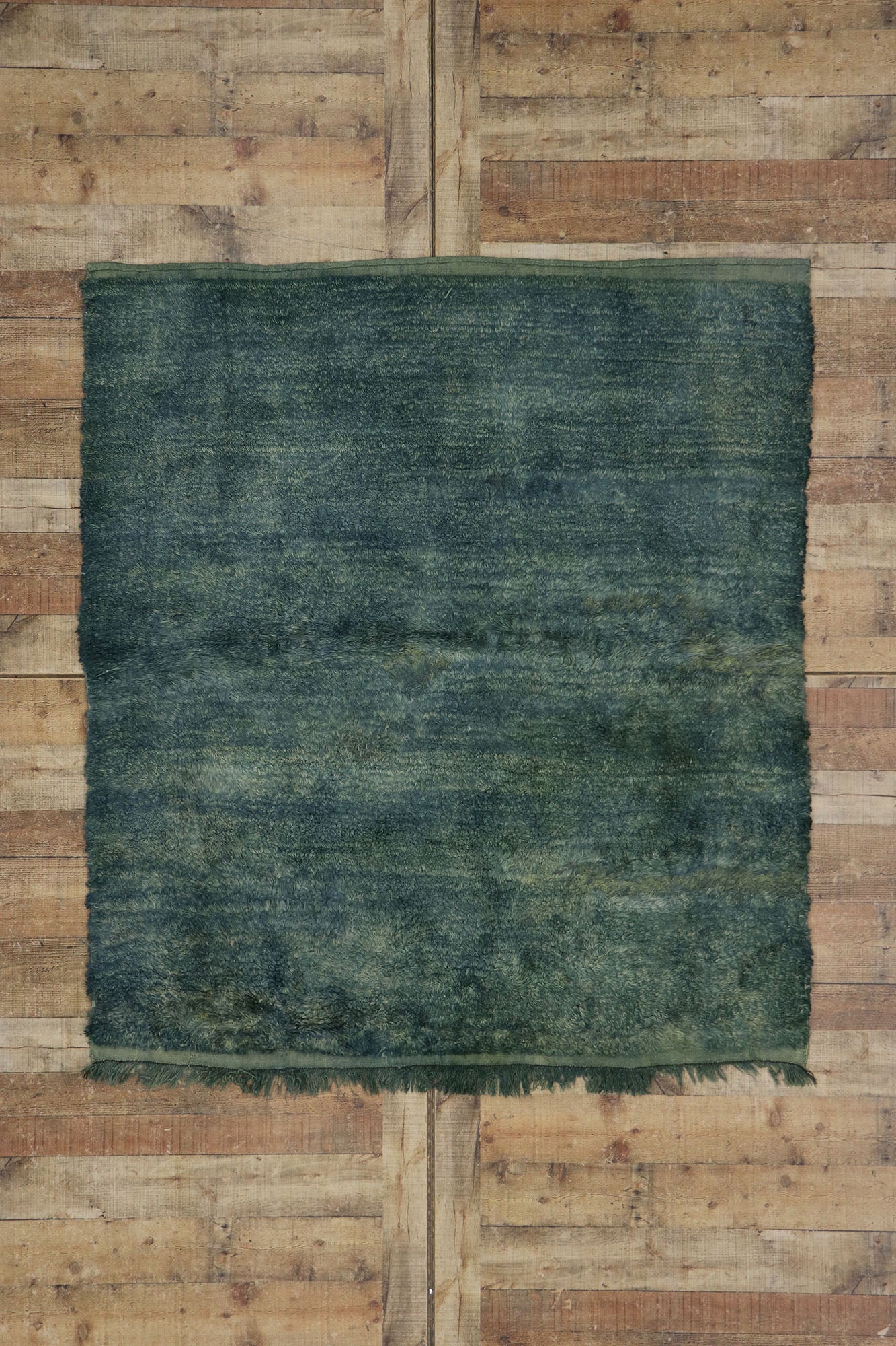 5 x 5 Vintage Turkish Angora Wool Rug 73981