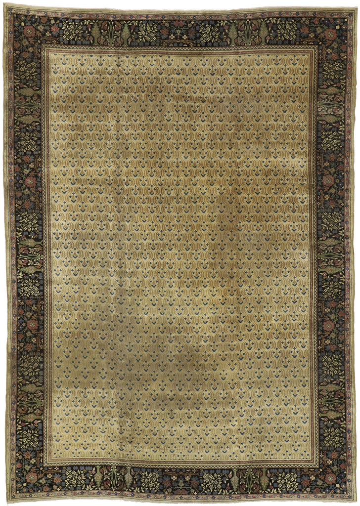 10 x 14 Antique Indian Agra Rug 73986