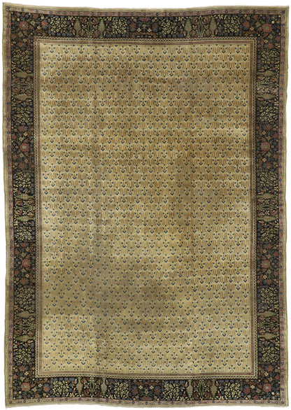 10 x 14 Antique Indian Agra Rug 73986
