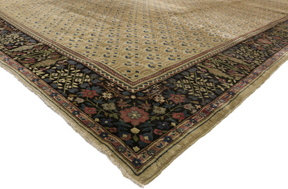 10 x 14 Antique Indian Agra Rug 73986