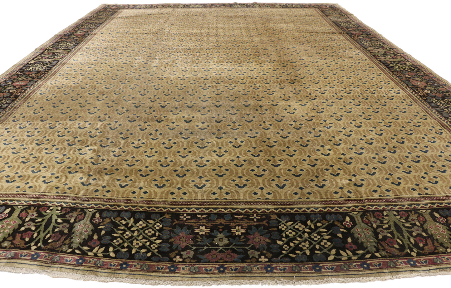 10 x 14 Antique Indian Agra Rug 73986