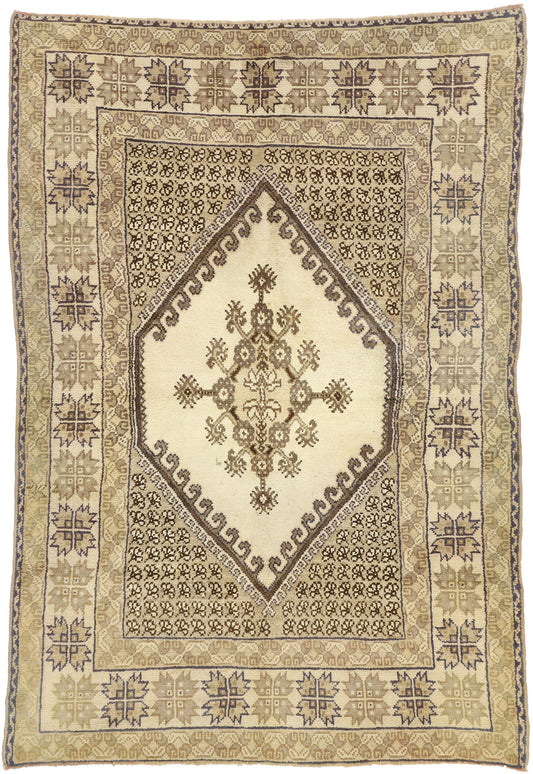 6 x 9 Vintage Rabat Moroccan Rug 73993
