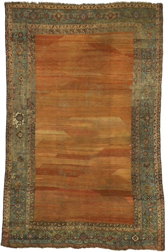 9 x 15 Antique Persian Bakshaish Rug 73994