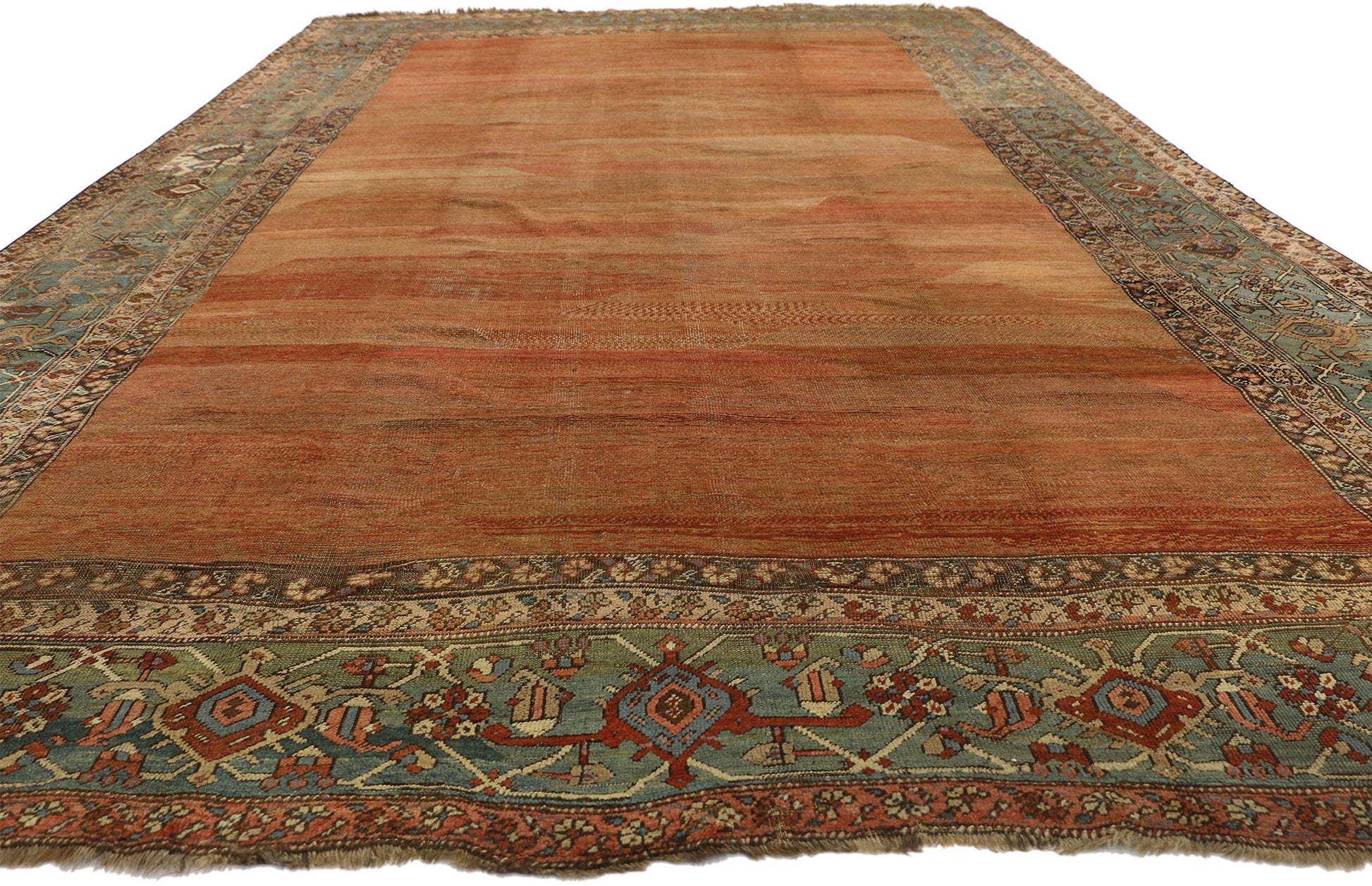 9 x 15 Antique Persian Bakshaish Rug 73994
