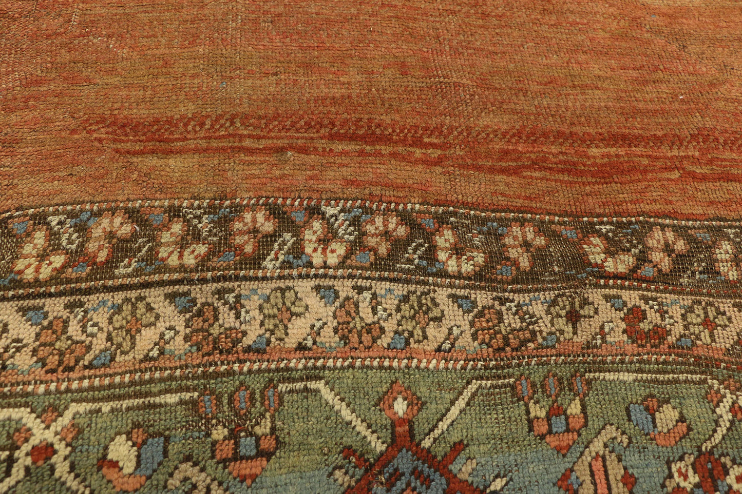 9 x 15 Antique Persian Bakshaish Rug 73994