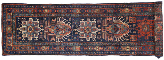 3 x 19 Antique Persian Heriz Runner 73997