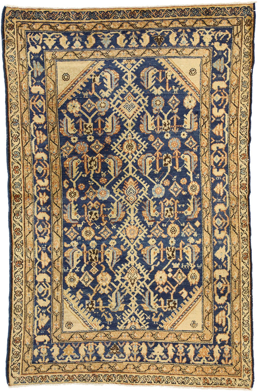 4 x 6 Antique Persian Malayer Rug 73998