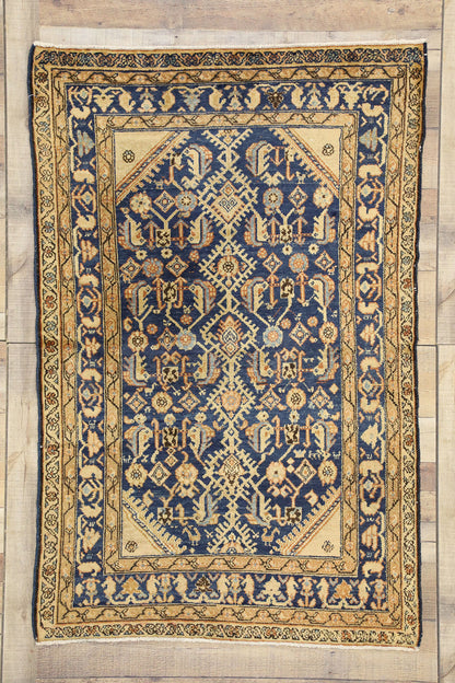 4 x 6 Antique Persian Malayer Rug 73998