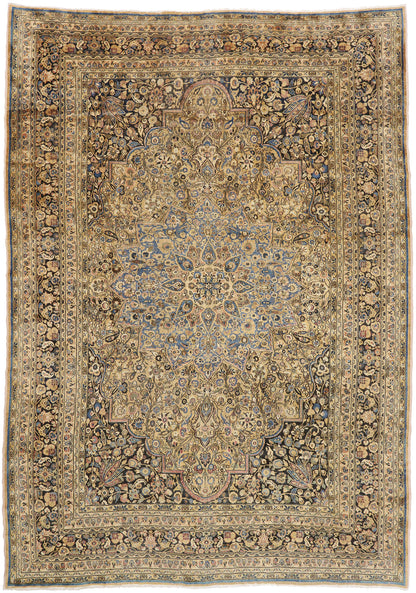 13 x 18 Antique Persian Mashad Rug 74000