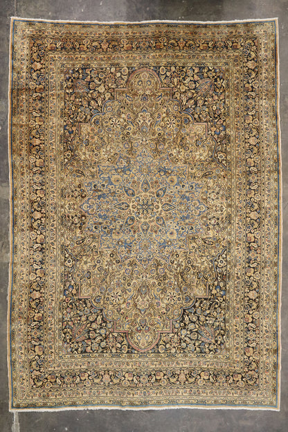 13 x 18 Antique Persian Mashad Rug 74000